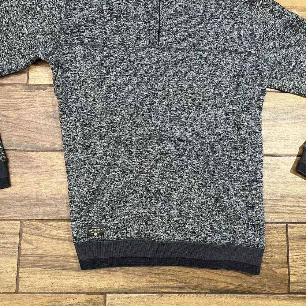 Quiksilver Waterman Collection Sweater Men Large 1/4 Zip Knit Pullover
